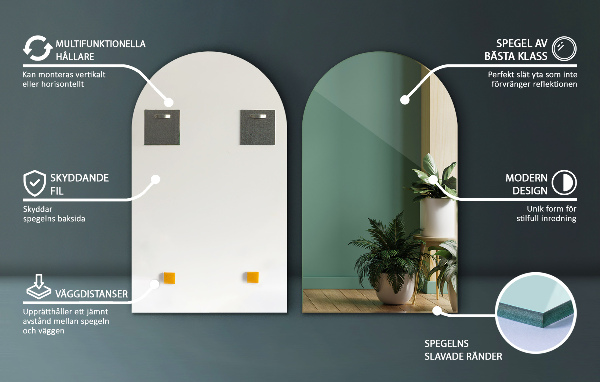 Lustro arkadowe 45x80 cm