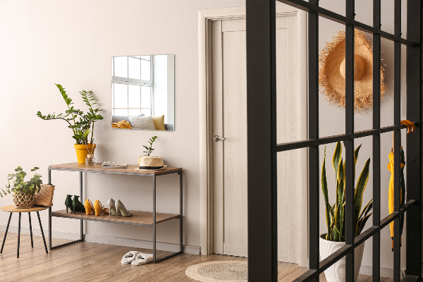 Lustro dekoracyjne prostokątne bez ramy 50x50 cm