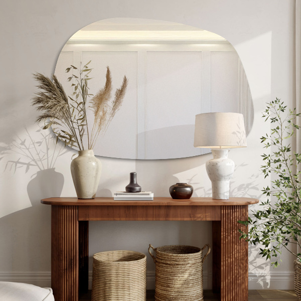 Lustro nieregularne w kształcie plamy 68x47 cm