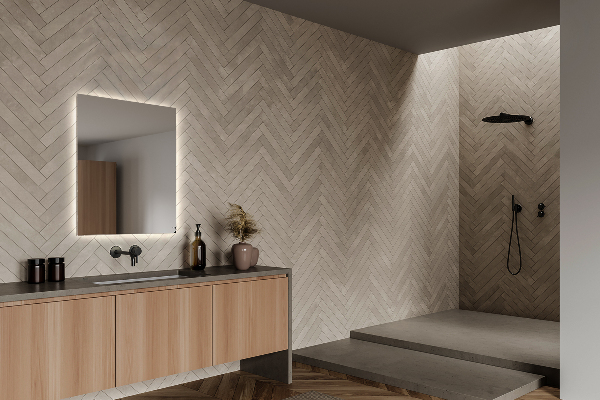 Lustro dekoracyjne prostokątne z podświetleniem LED 50x50 cm