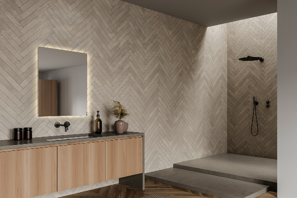 Lustro dekoracyjne prostokątne z podświetleniem LED 50x50 cm