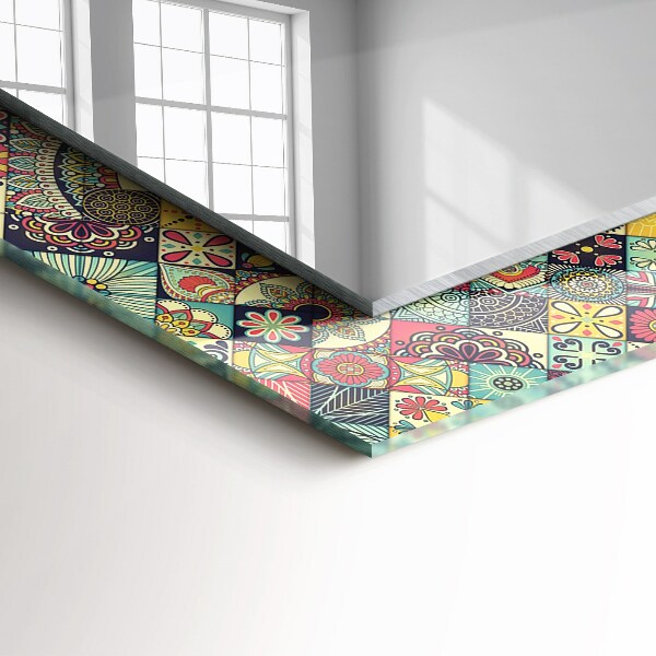 Lustro dekoracyjne prostokątne Kolorowa mozaika