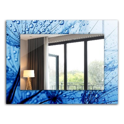 Lustro dekoracyjne prostokątne Kropelki wody na wentylatorach