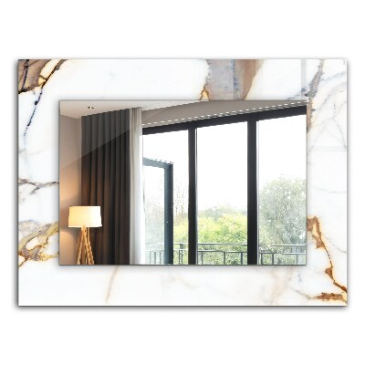 Lustro dekoracyjne prostokątne Marmur z żyłkami