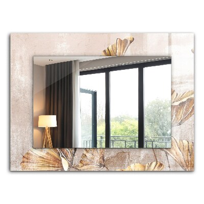 Lustro z nadrukiem prostokątne Kwiaty w stylu vintage