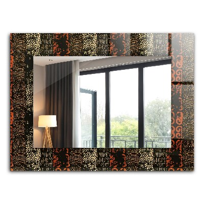 Lustro z nadrukiem prostokątne Etniczny motyw dekoracyjny