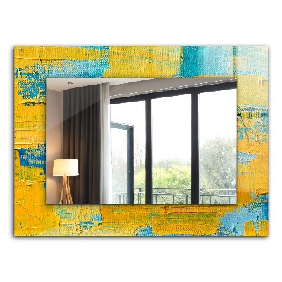 Lustro ścienne dekoracyjne prostokątne Abstrakcyjny obraz olejny