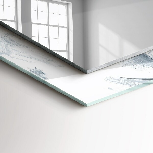 Lustro z nadrukiem dekoracyjne prostokątne Jesienne drzewa