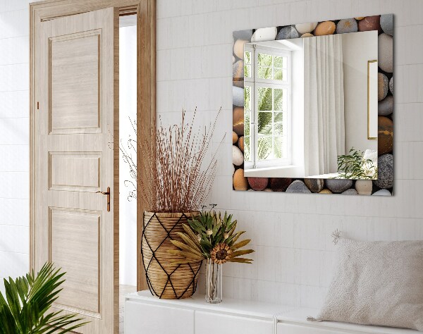 Lustro dekoracyjne prostokątne Część pnia drzewa