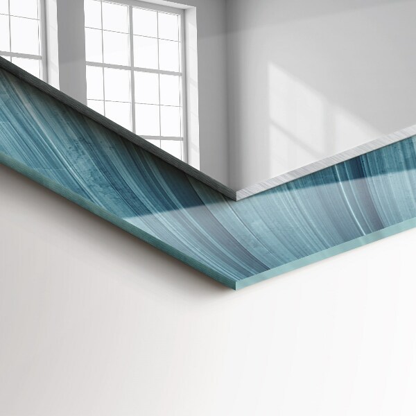 Lustro ścienne dekoracyjne prostokątne Kolibry i kwiaty