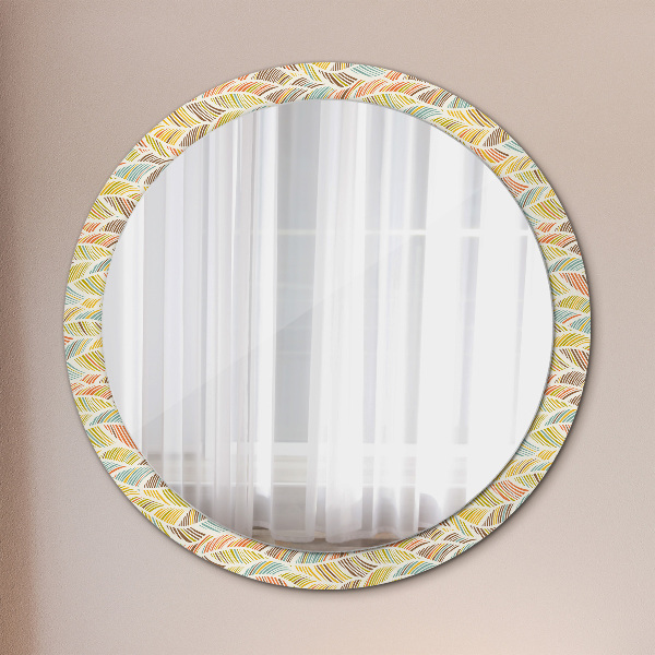 Lustro ścienne dekoracyjne okrągłe Abstrakcyjny