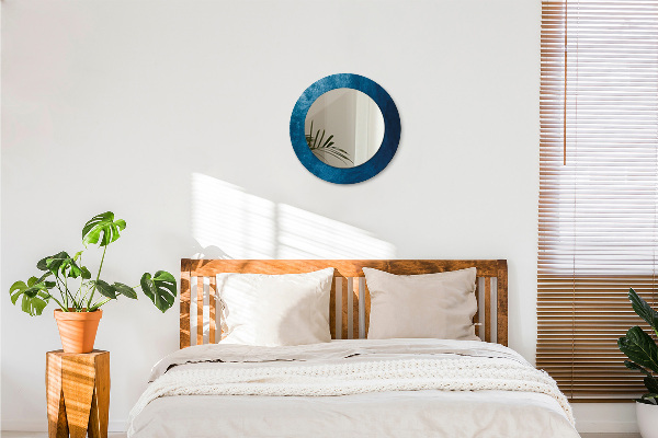 Lustro z drukowaną ramką okrągłe Abstrakcyjna sztuka