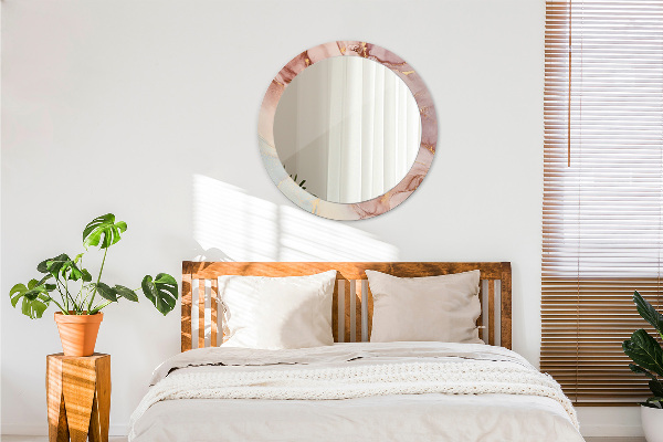 Lustro ścienne dekoracyjne okrągłe Abstrakcyjny płyn