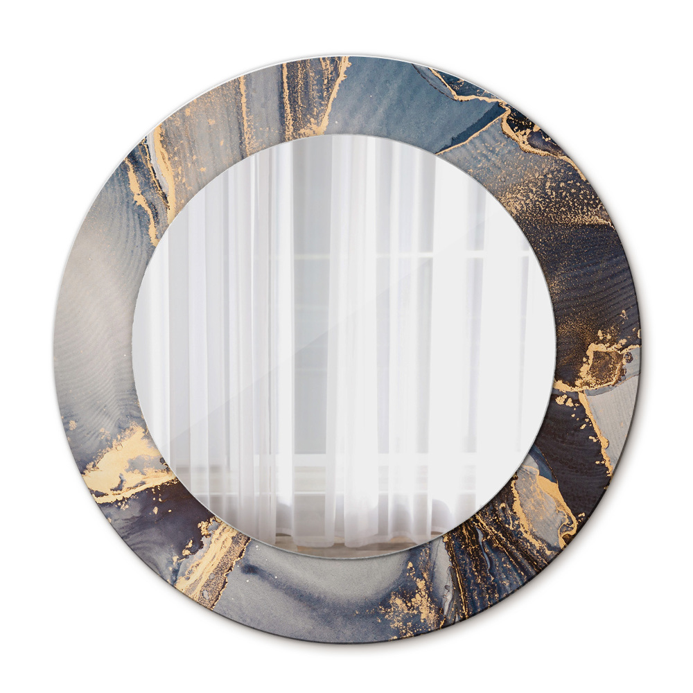 Lustro ścienne dekoracyjne okrągłe Abstrakcyjny płyn