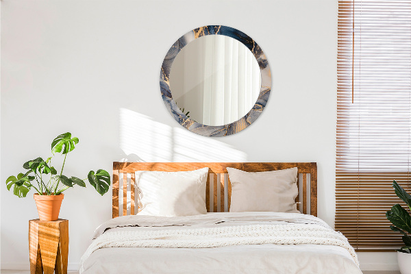 Lustro ścienne dekoracyjne okrągłe Abstrakcyjny płyn