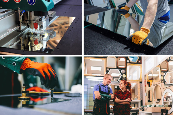 Lustro okrągłe z podświetleniem LED fi 90 cm