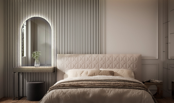 Lustro LED półowalne 40x70 cm