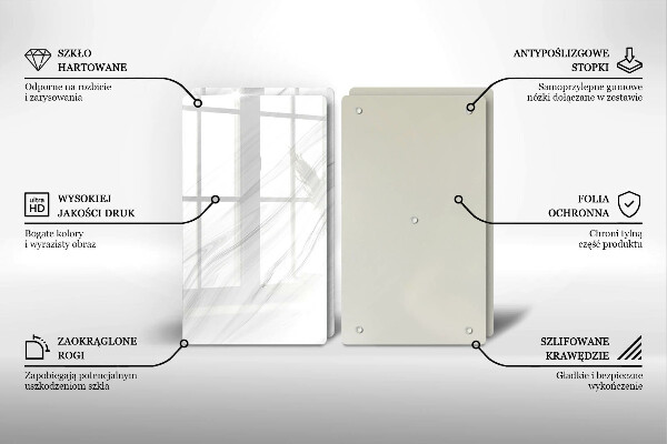 Osłona ściany przy kuchence gazowej Delikatny marmur