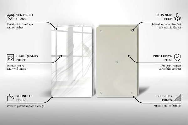 Osłona ściany przy kuchence gazowej Delikatny marmur