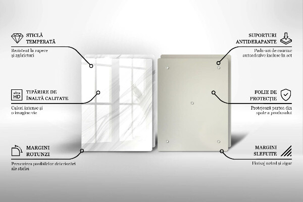 Osłona ściany przy kuchence gazowej Delikatny marmur