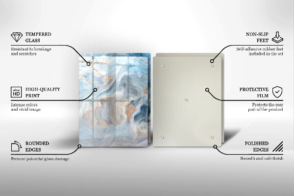 Osłona ściany przy kuchence gazowej Tekstura marmuru