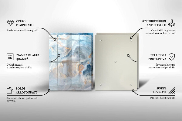 Osłona ściany przy kuchence gazowej Tekstura marmuru