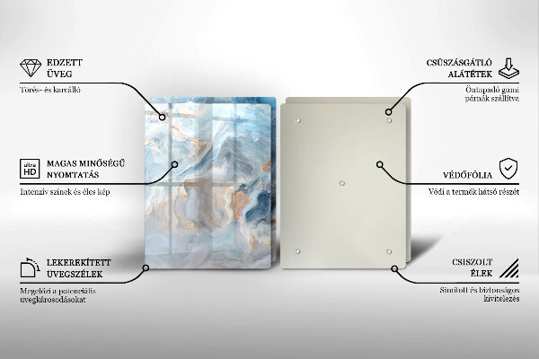 Osłona ściany przy kuchence gazowej Tekstura marmuru