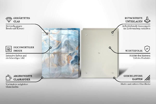 Osłona ściany przy kuchence gazowej Tekstura marmuru