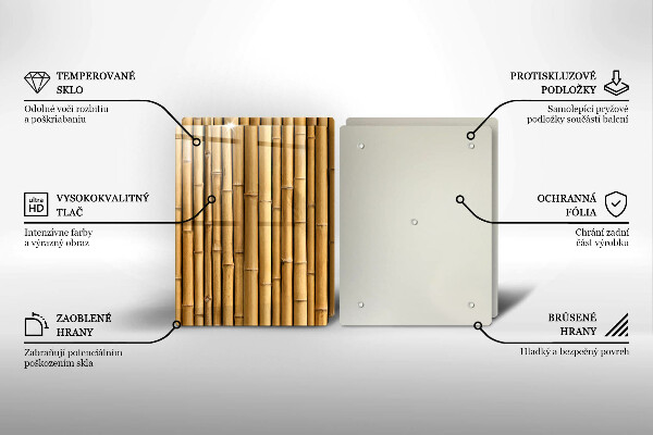 Płyta ochronna na kuchenkę Natura boho bambus