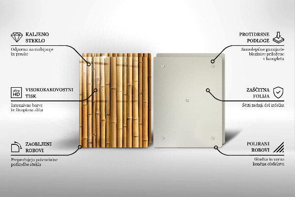 Płyta ochronna na kuchenkę Natura boho bambus