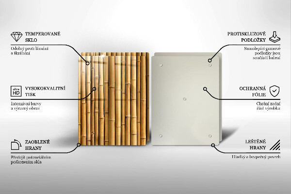 Płyta ochronna na kuchenkę Natura boho bambus