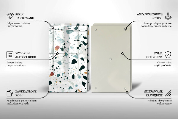 Panel ochronny do kuchni Jasny kamień gres