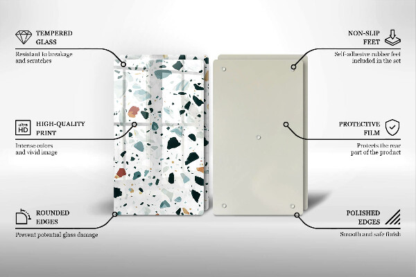 Panel ochronny do kuchni Jasny kamień gres