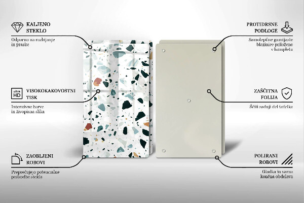 Panel ochronny do kuchni Jasny kamień gres