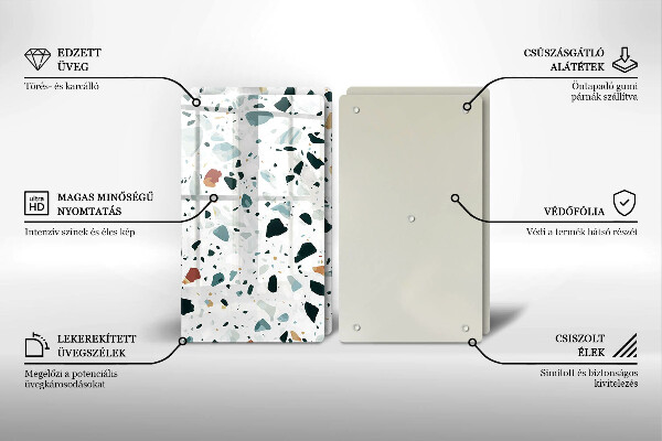 Panel ochronny do kuchni Jasny kamień gres