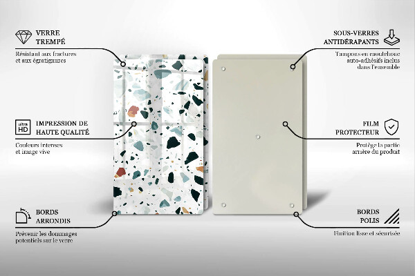 Panel ochronny do kuchni Jasny kamień gres