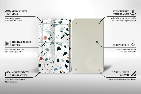 Panel ochronny do kuchni Jasny kamień gres