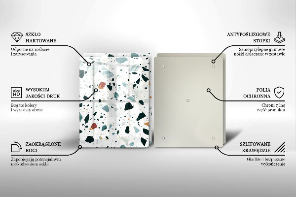 Panel ochronny do kuchni Jasny kamień gres