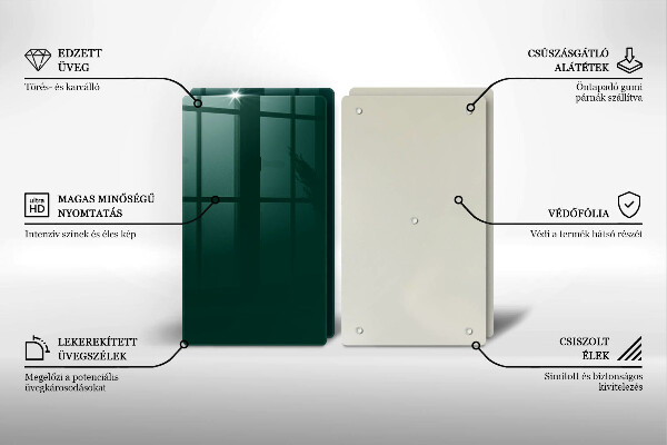 Osłona ściany przy kuchence gazowej Kolor zielony