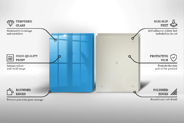 Osłona ściany przy kuchence gazowej Kolor niebieski