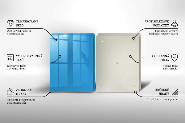 Osłona ściany przy kuchence gazowej Kolor niebieski