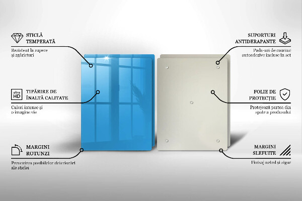 Osłona ściany przy kuchence gazowej Kolor niebieski