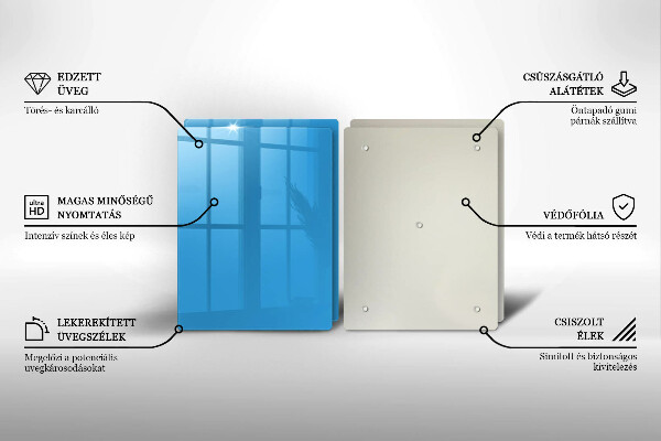 Osłona ściany przy kuchence gazowej Kolor niebieski