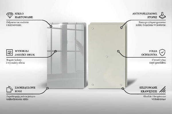 Osłona ściany przy kuchence gazowej Kolor szary