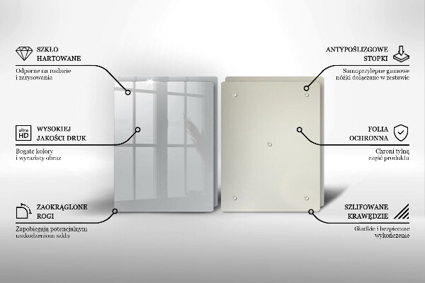 Osłona ściany przy kuchence gazowej Kolor szary