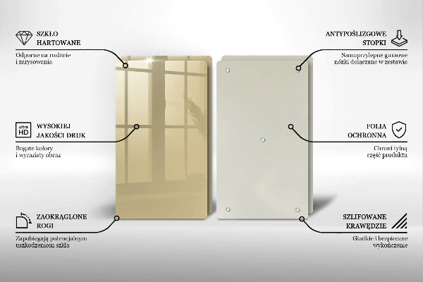 Osłona ściany przy kuchence gazowej Kolor beżowy