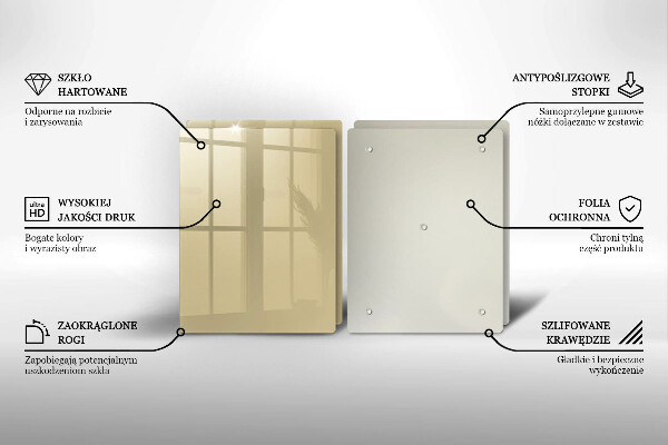 Osłona ściany przy kuchence gazowej Kolor beżowy