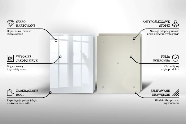 Osłona ściany przy kuchence gazowej Kolor biały