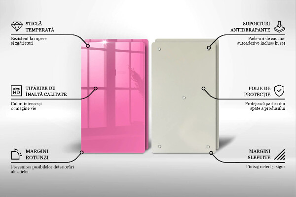 Osłona ściany przy kuchence gazowej Kolor różowy