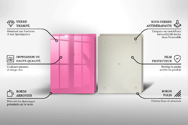 Osłona ściany przy kuchence gazowej Kolor różowy